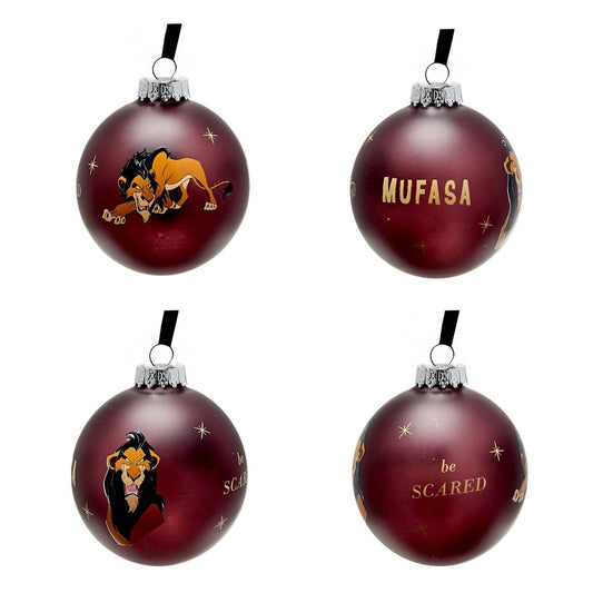 Disney Icons And Villains Set of 7 Baubles - Villains