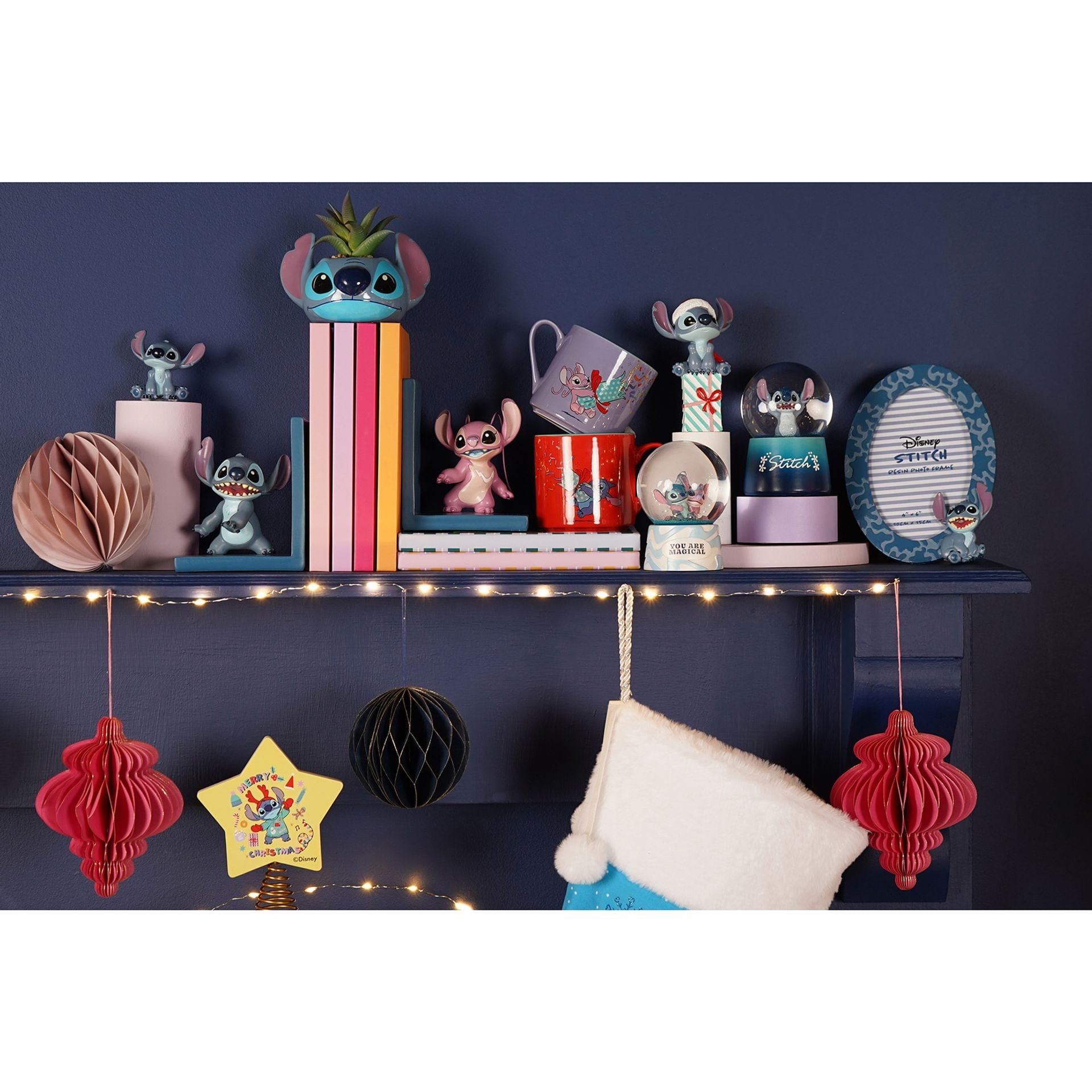 Disney Icons And Villains Stitch & Angel Bookends
