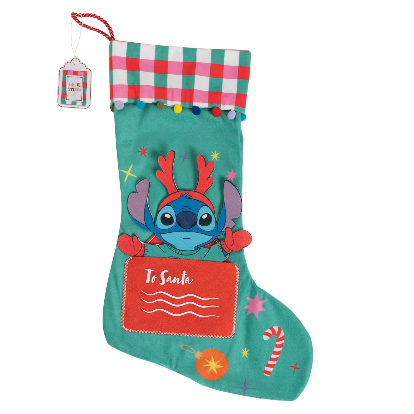 Disney Icons And Villains Stitch Christmas Stocking