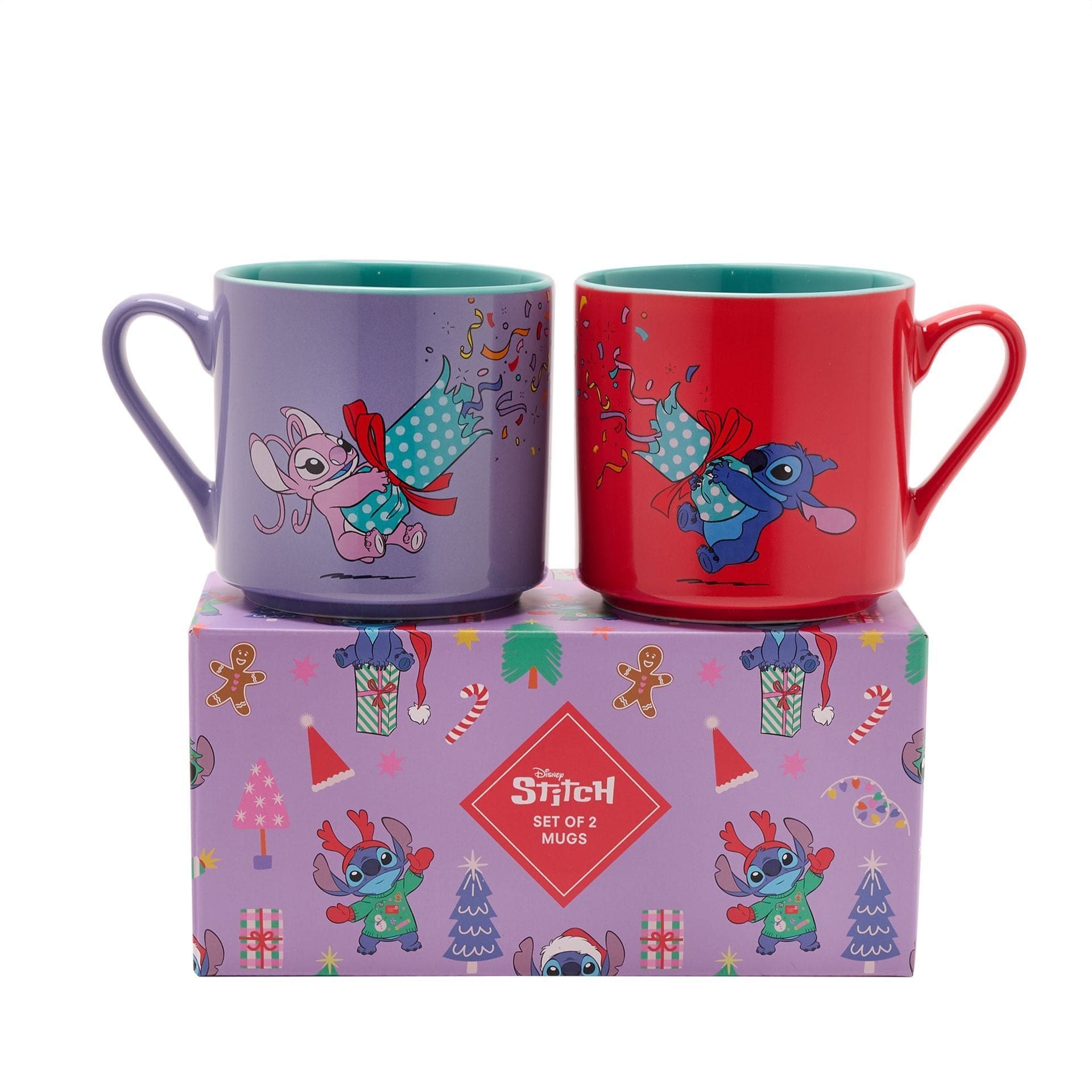 Disney Icons And Villains Stitch Set of 2 Mugs