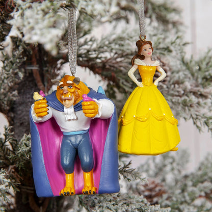 Disney Icons & Villains Beauty & The Beast Set of 2 Hanging Decoration