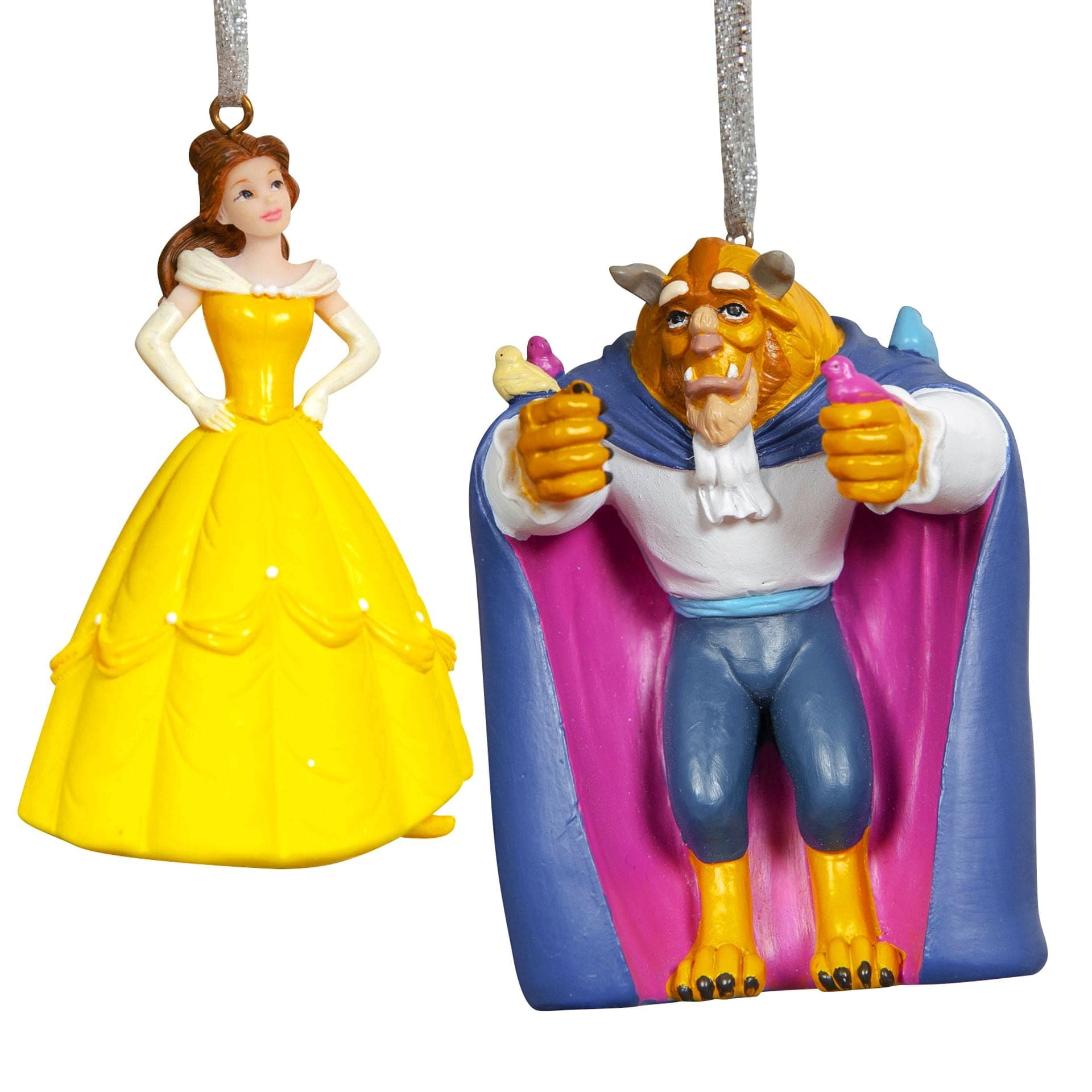 Disney Icons & Villains Beauty & The Beast Set of 2 Hanging Decoration