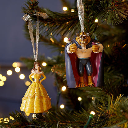 Disney Icons & Villains Beauty & The Beast Set of 2 Hanging Decoration