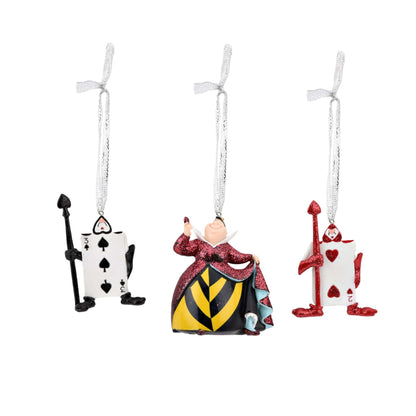 Disney Icons & Villains Set of 3 Alice In Wonderland Hanging Decorations