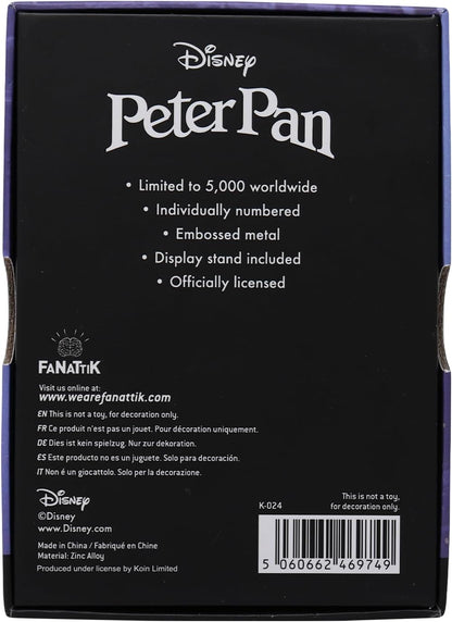 Disney Limited Edition Peter Pan Collectable Ingot