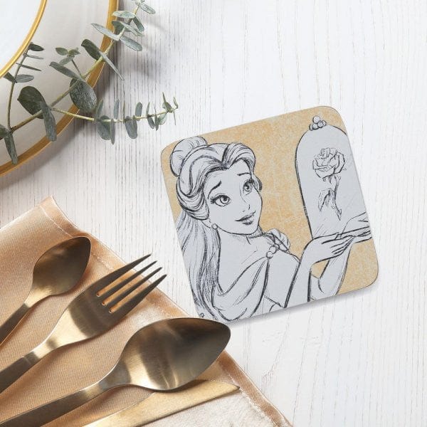 Disney Love Blooms Belle Coaster Set of 4 A31837