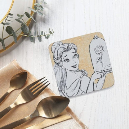 Disney Love Blooms Belle Coaster Set of 4 A31837