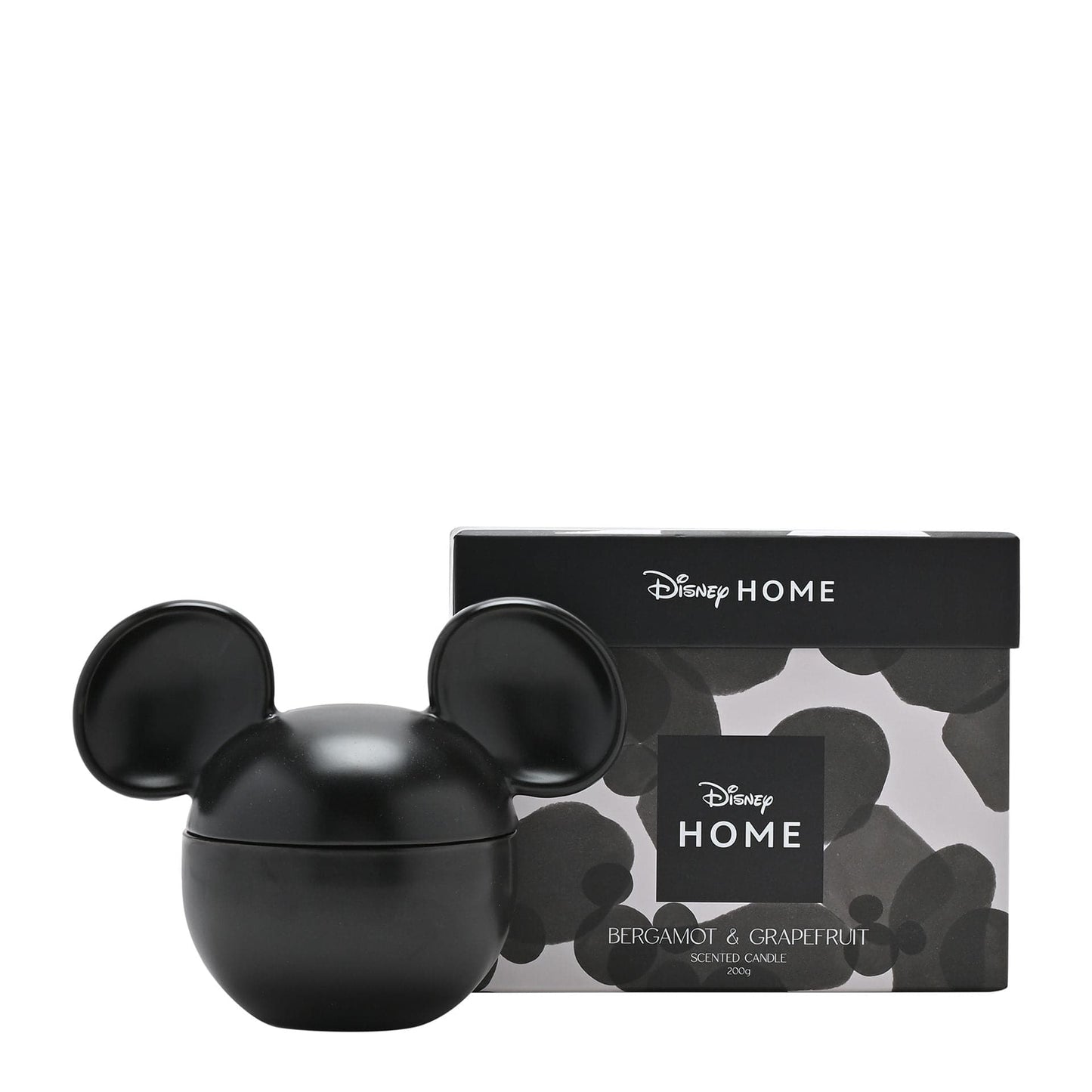 Disney Mickey Black Ceramic Vessel Fragranced Candle Bergamot & Grapefruit