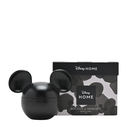 Disney Mickey Black Ceramic Vessel Fragranced Candle Bergamot & Grapefruit