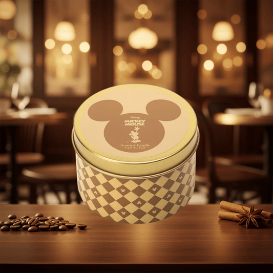 Disney Mickey Mouse Cafe Au Lait Tin Candle by Disney Home Fragrance
