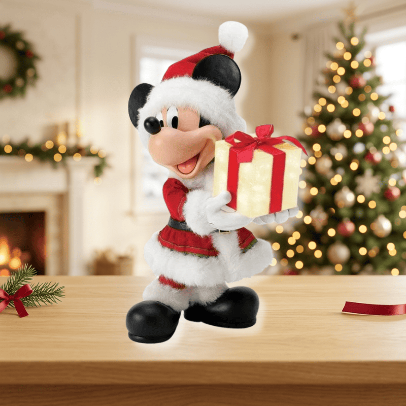 Disney Mickey’s Big Gift Christmas Light-up Figurine Possible Dreams By Department 56 6016492
