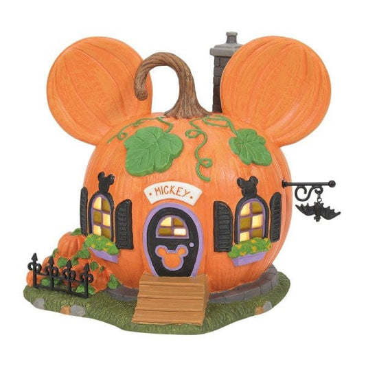 Disney Mickey's Pumpkintown House Figurine Department 56