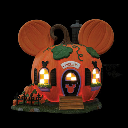 Disney Mickey's Pumpkintown House Figurine Disney Village By Department 56