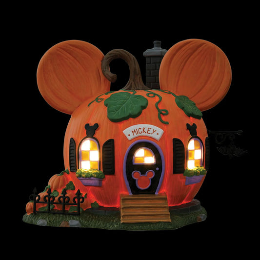 Disney Mickey's Pumpkintown House Figurine Disney Village By Department 56