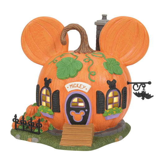 Disney Mickey's Pumpkintown House Figurine Disney Village By Department 56