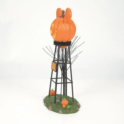 Disney Mickey's Pumpkintown Water Tower Figurine Disney Village By Department 56