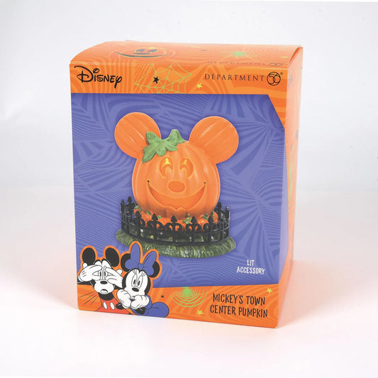 Disney Mickey's Town Centre Pumpkin Figurine Disney Village By Department 56
