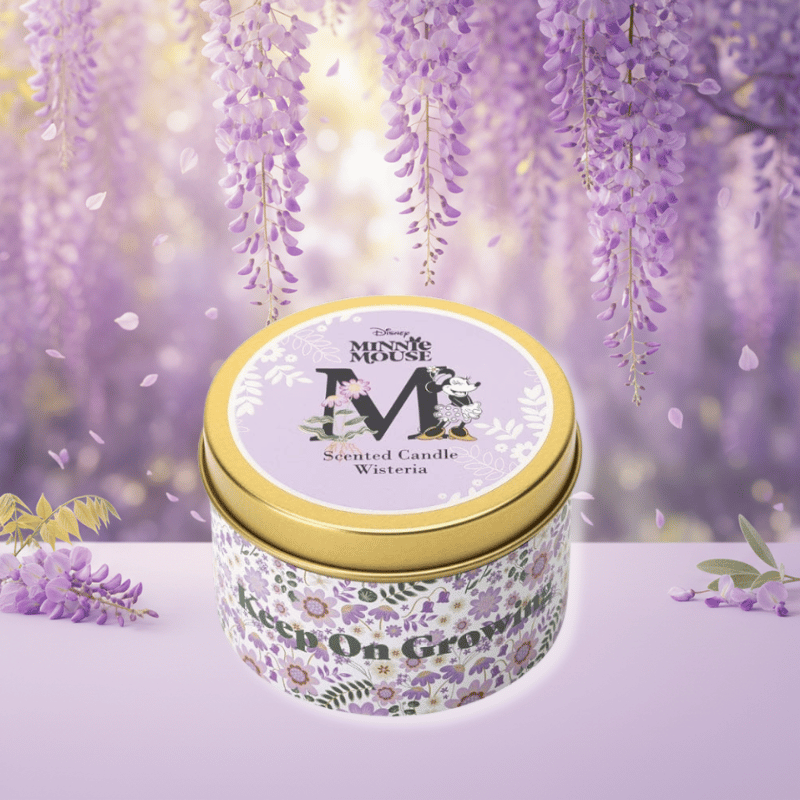 Disney Minnie Mouse Wisteria Tin Candle by Disney Home Fragrance