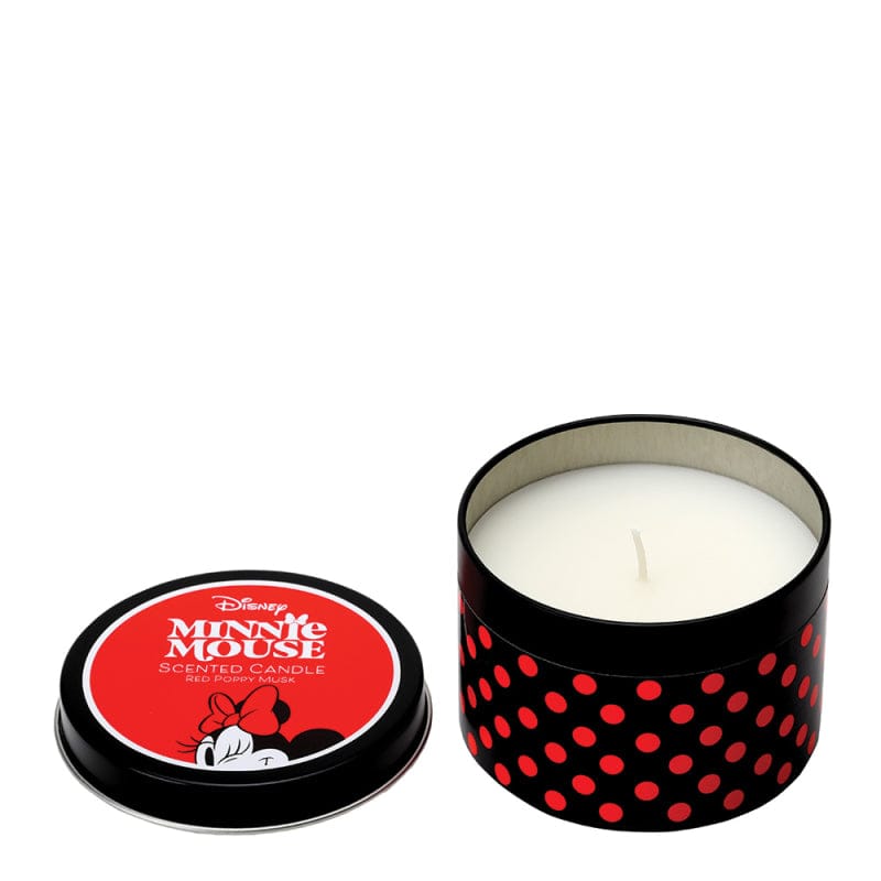 Disney Minnie Red Poppy Musk Tin Candle by Disney Home Fragrance