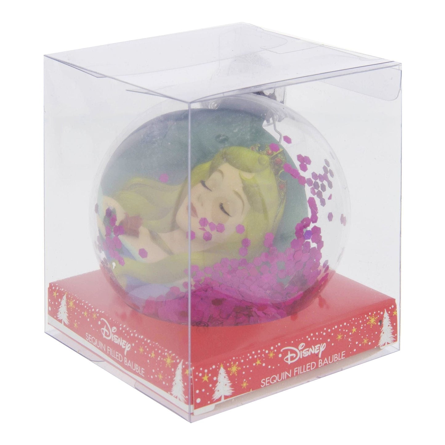 Disney Pastel Princess Aurora Sequin 2D Bauble Sleeping Beauty