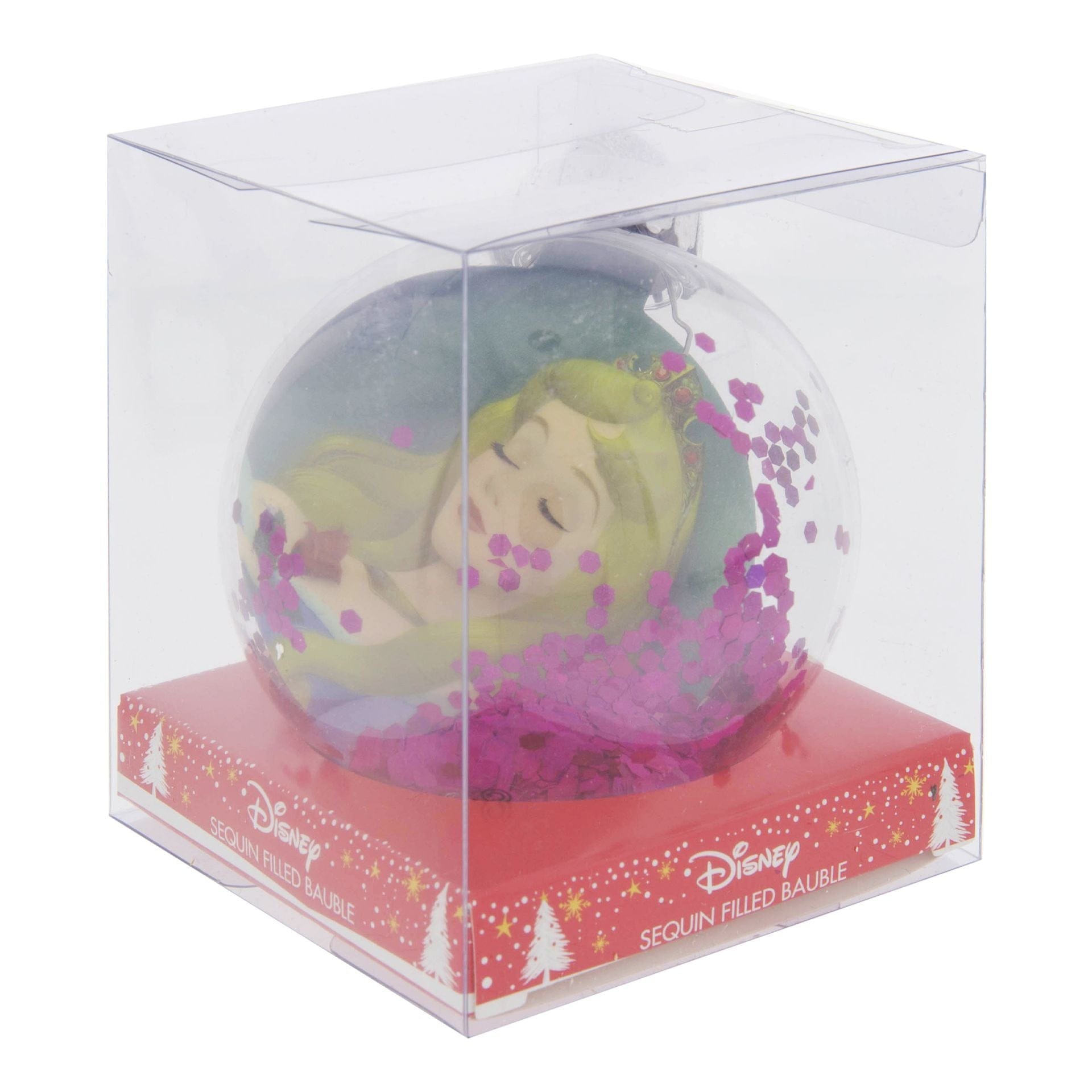 Disney Pastel Princess Aurora Sequin 2D Bauble Sleeping Beauty