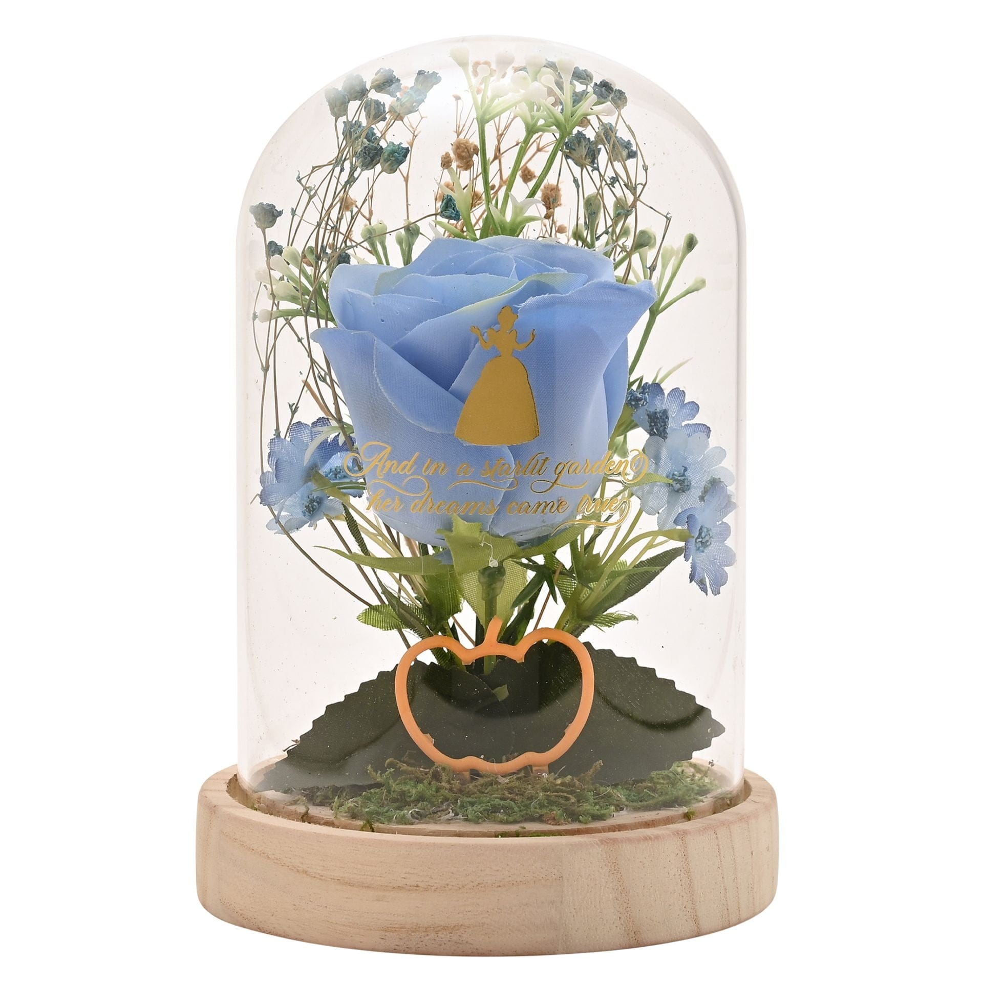 Disney Pastel Princess Florals In A Cloche With Neon Light - Cinderella