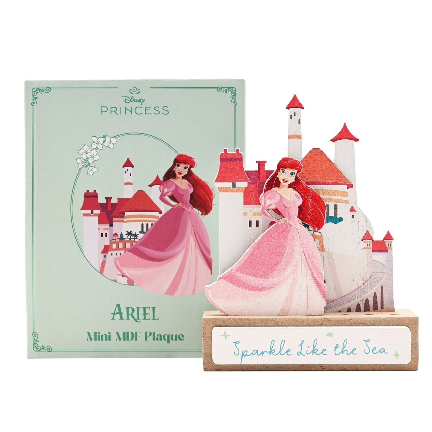 Disney Pastel Princess Mini Castle Plaque - Ariel The Little Mermaid
