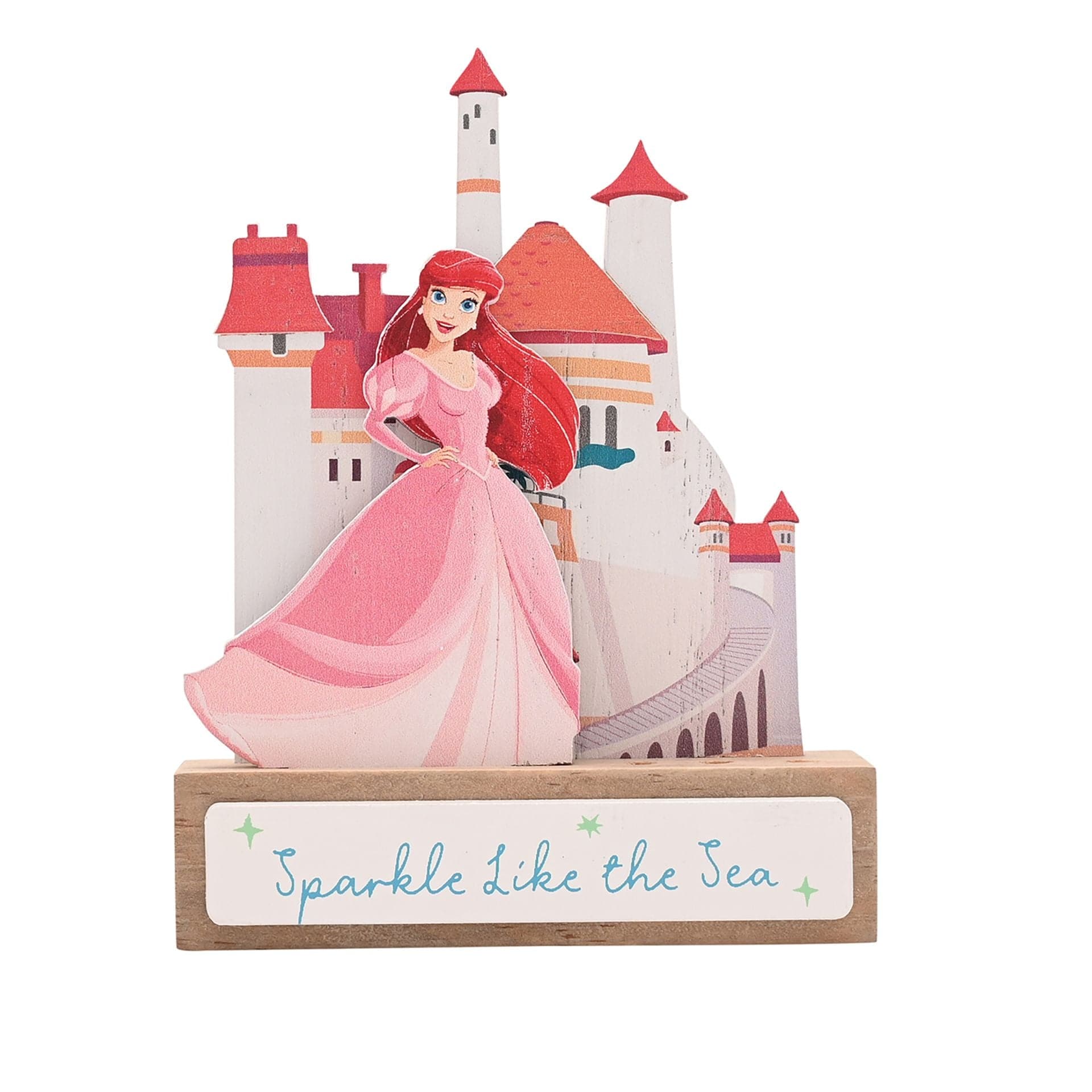 Disney Pastel Princess Mini Castle Plaque - Ariel The Little Mermaid