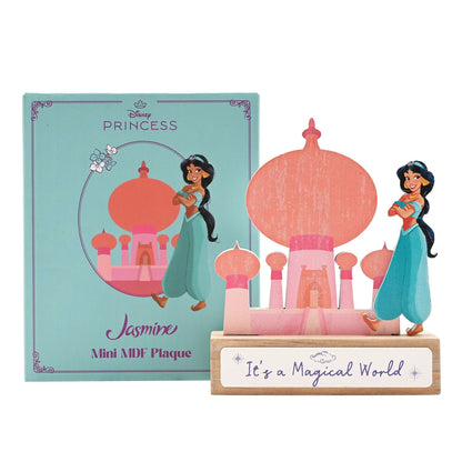 Disney Pastel Princess Mini Castle Plaque - Jasmine Aladdin