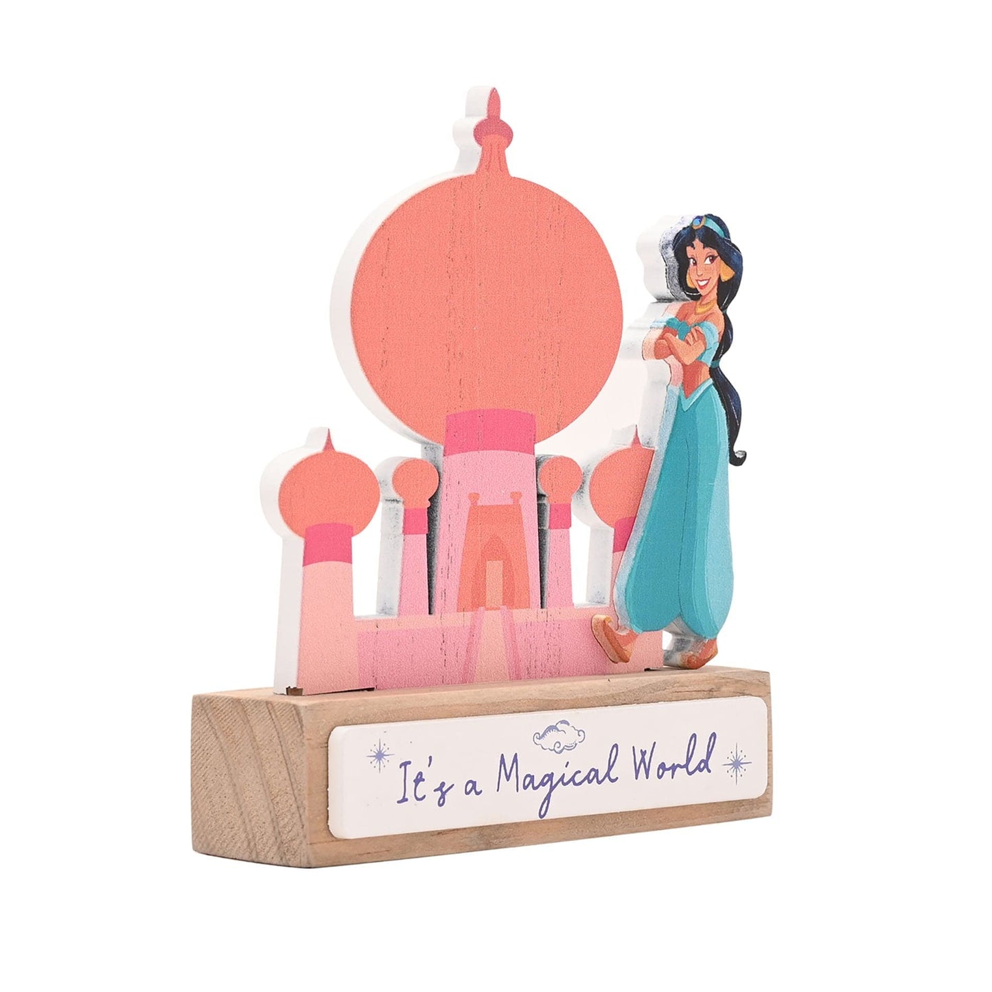 Disney Pastel Princess Mini Castle Plaque - Jasmine Aladdin