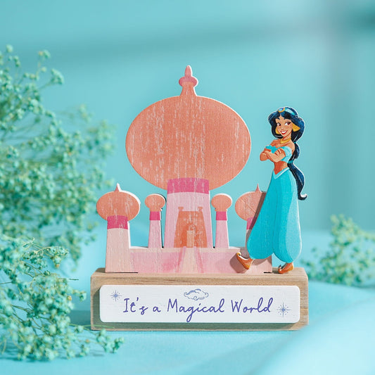 Disney Pastel Princess Mini Castle Plaque - Jasmine Aladdin
