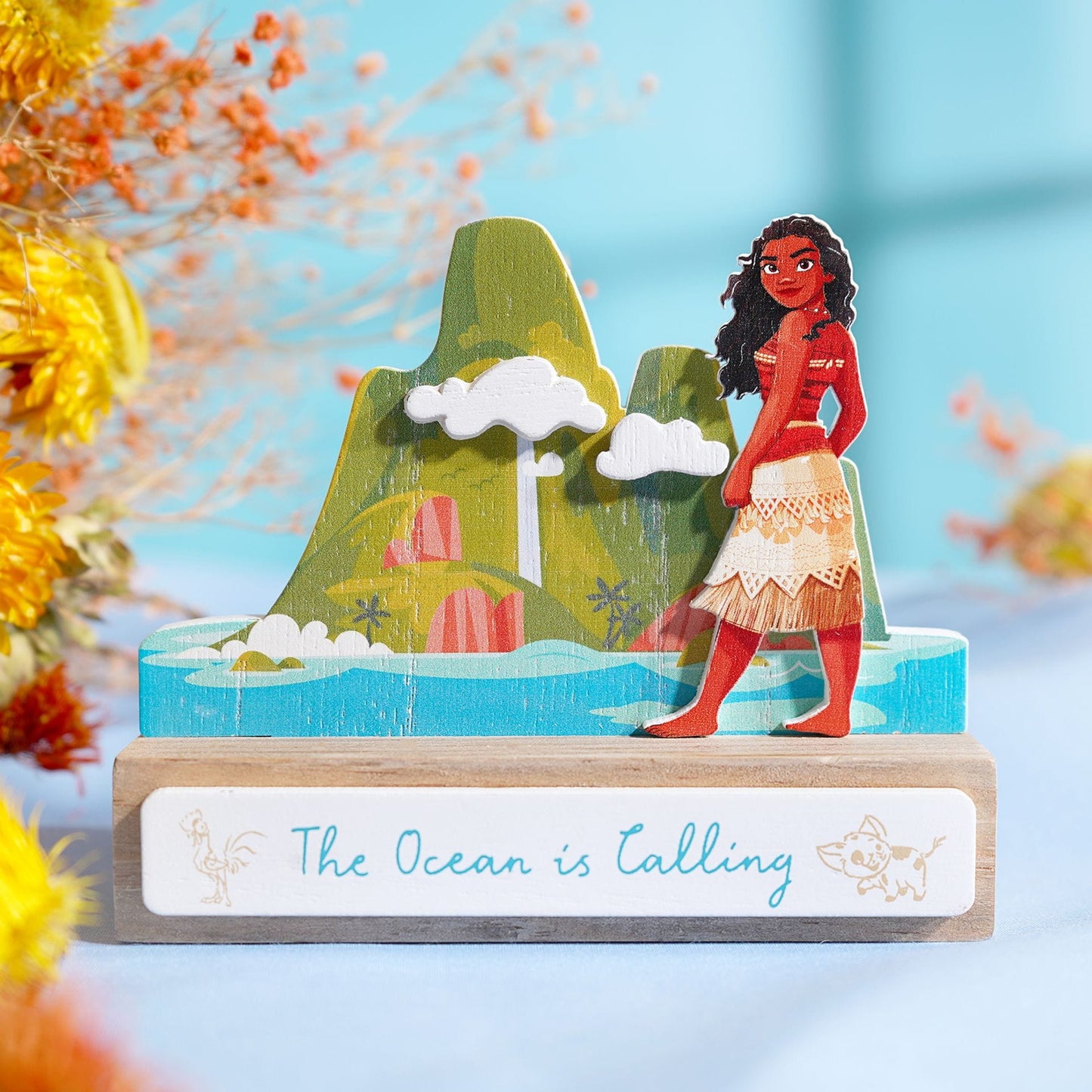 Disney Pastel Princess Mini Castle Plaque - Moana