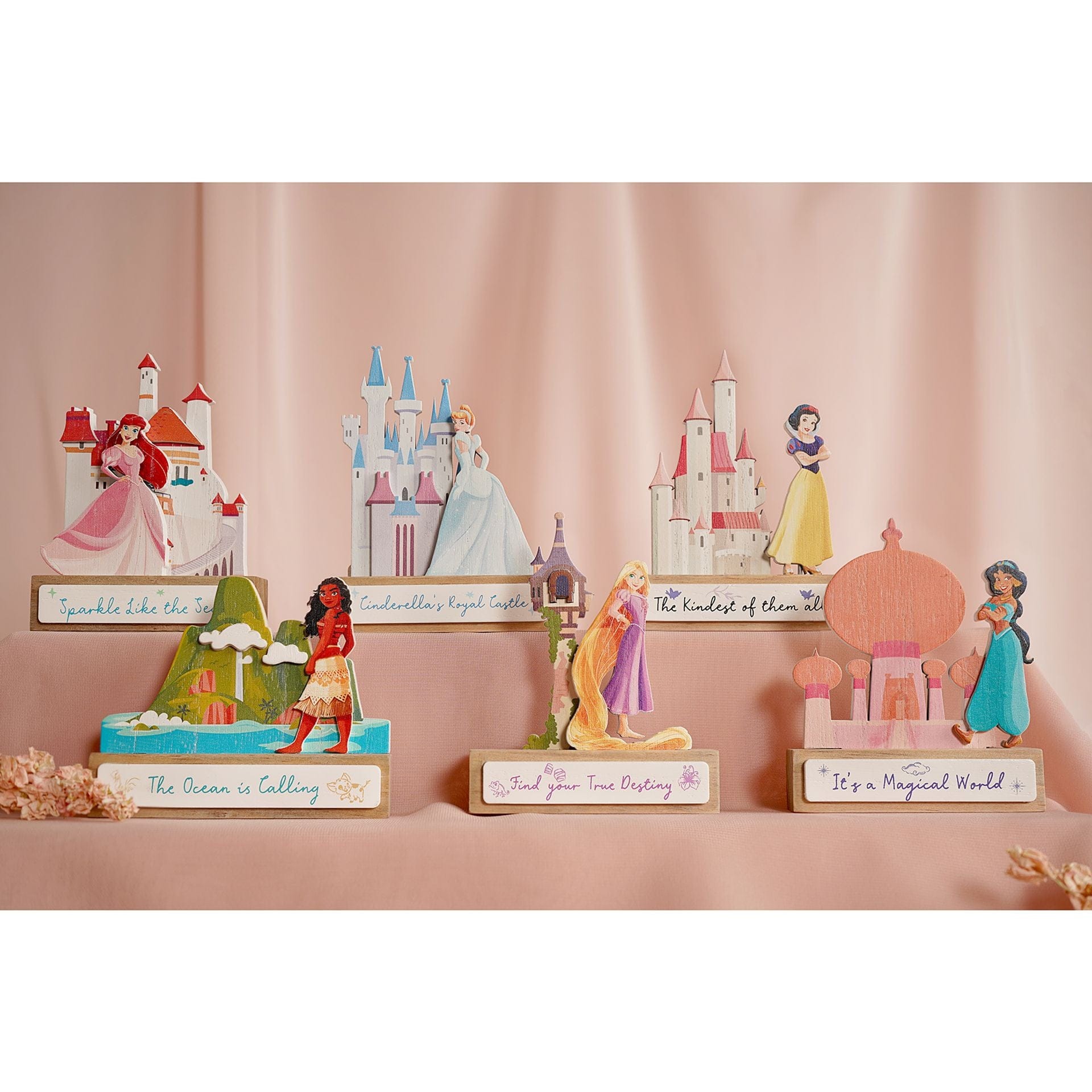Disney Pastel Princess Mini Castle Plaque - Rapunzel Tangled