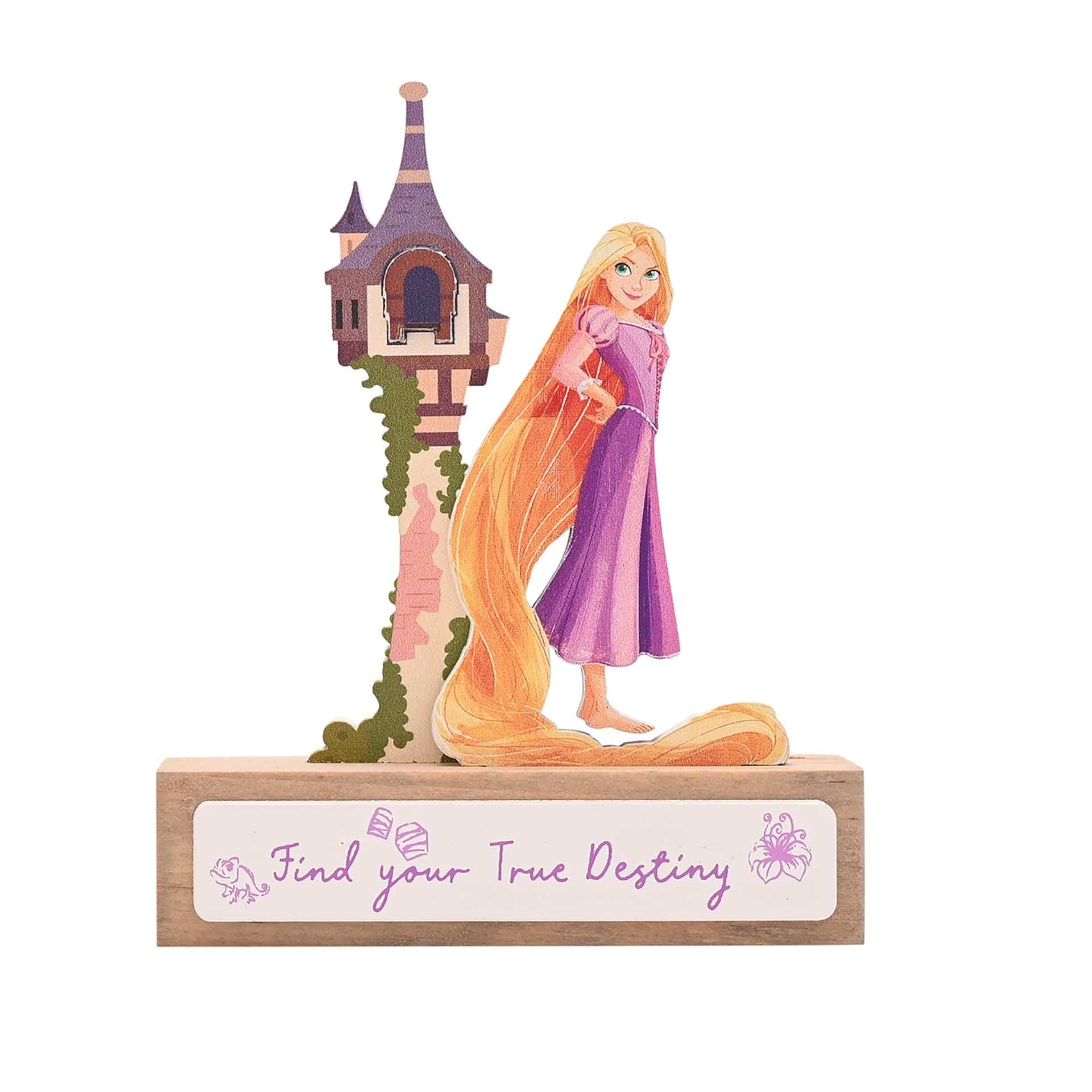 Disney Pastel Princess Mini Castle Plaque - Rapunzel Tangled