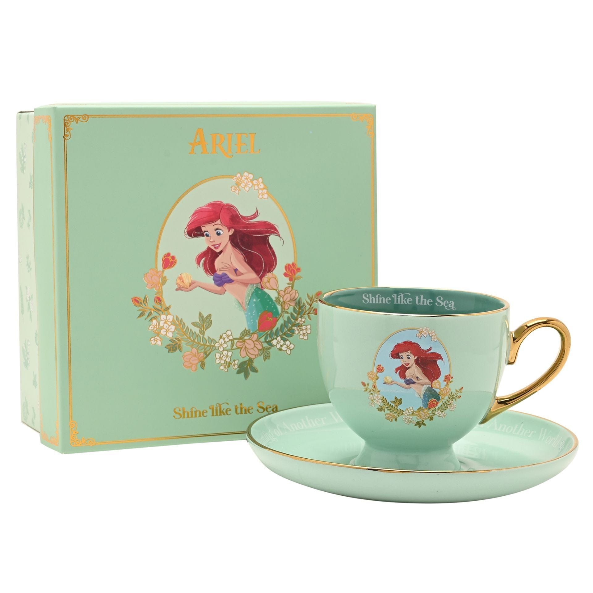 Disney Pastel Princess Tea Cup & Saucer - Ariel