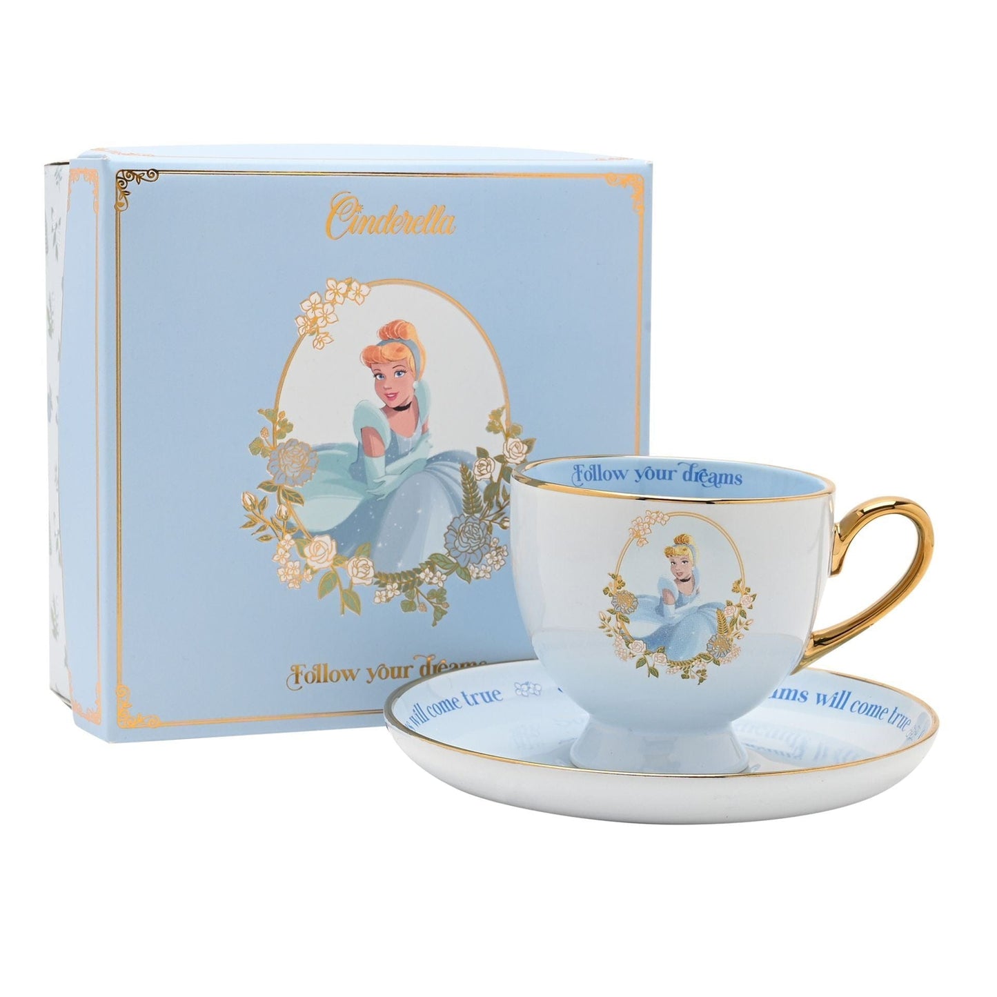 Disney Pastel Princess Tea Cup & Saucer - Cinderella