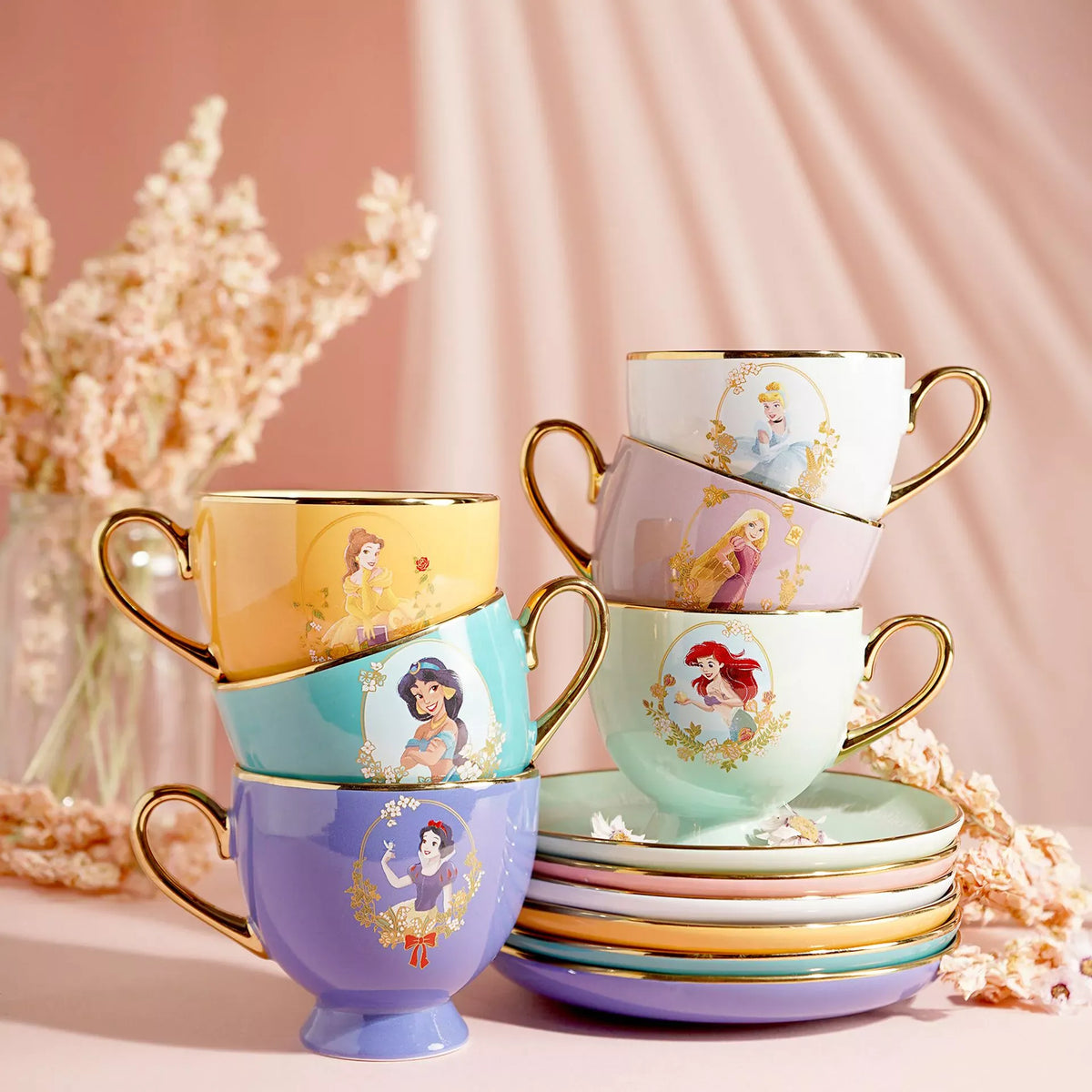 Disney Pastel Princess Tea Cup & Saucer - Jasmine