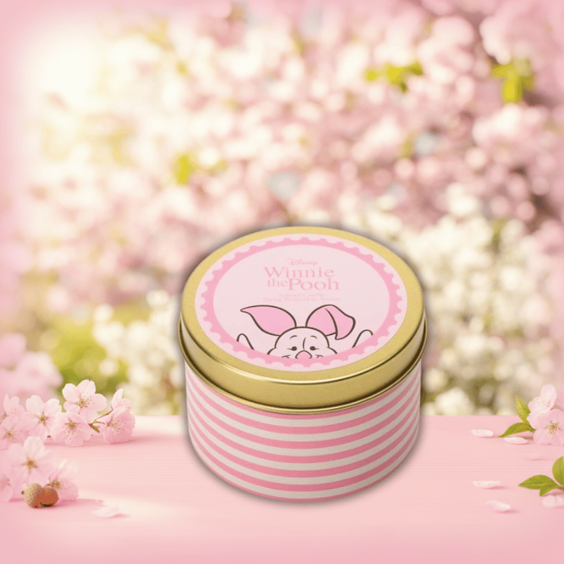 Disney Piglet Spring Blossom & Acorn Tin Candle by Disney Home Fragrance
