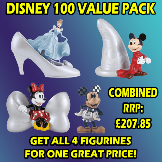 Disney Showcase 100 VALUE PACK (RRP £207.85) 4 FIGURINES FOR ONE GREAT PRICE