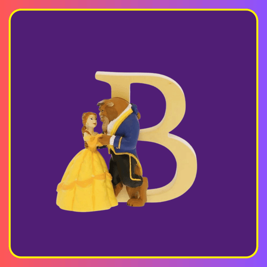 Disney Showcase Alphabet Letter B Beauty & The Beast Figurine