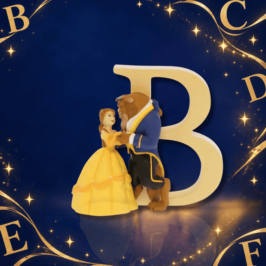 Disney Showcase Alphabet Letter B Beauty & The Beast Figurine