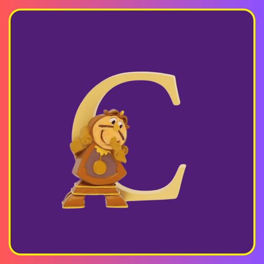 Disney Showcase Alphabet Letter C Cogsworth Figurine