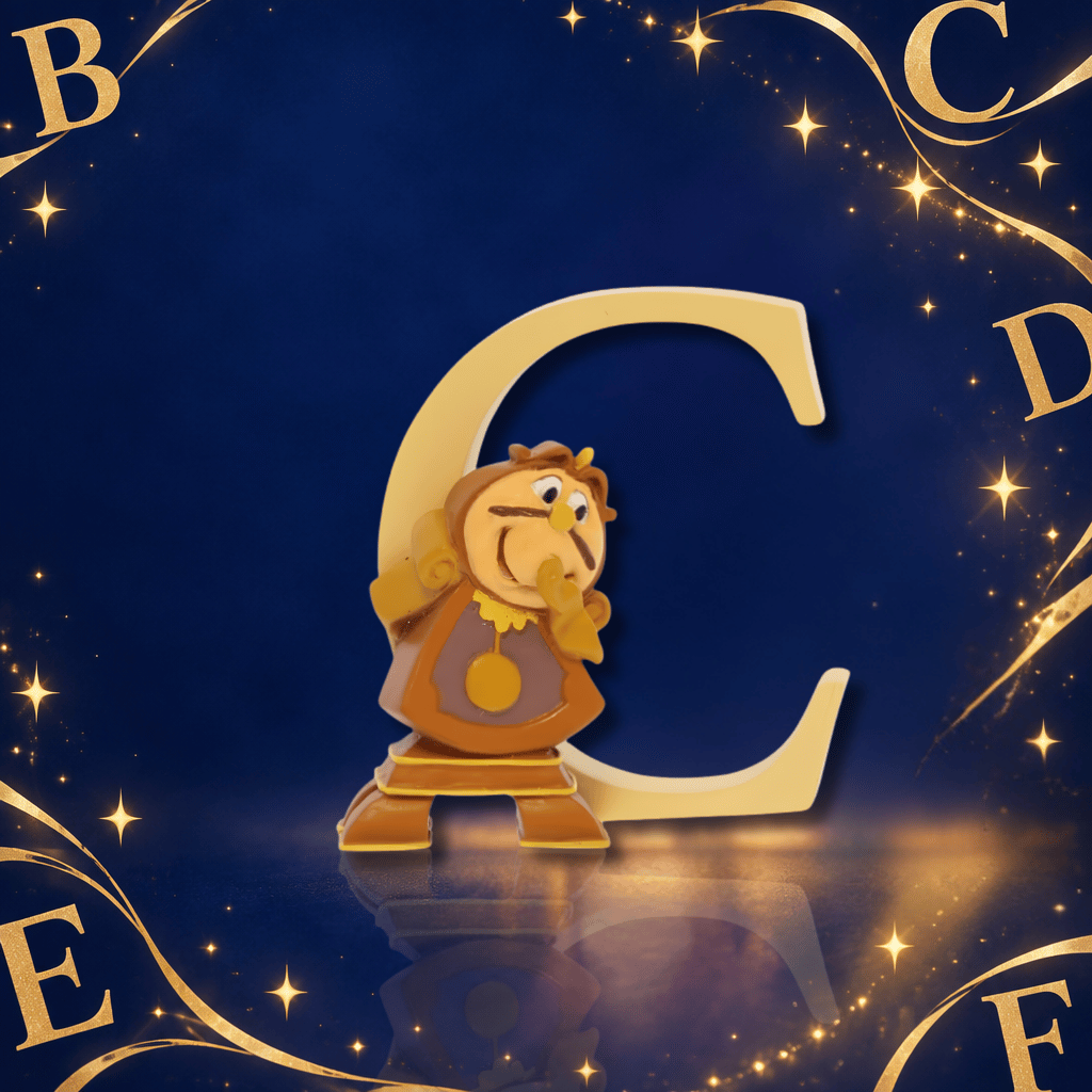 Disney Showcase Alphabet Letter C Cogsworth Figurine