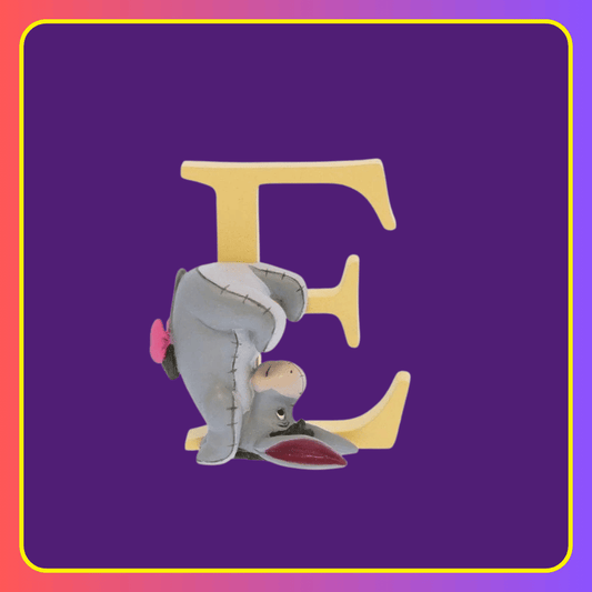 Disney Showcase Alphabet Letter E Eeyore Figurine
