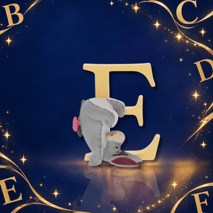 Disney Showcase Alphabet Letter E Eeyore Figurine