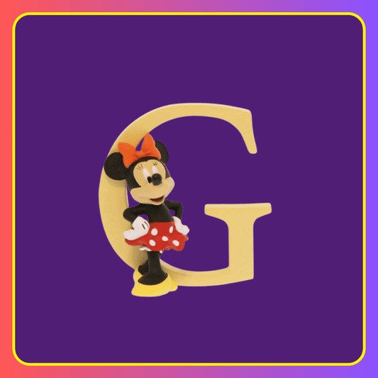 Disney Showcase Alphabet Letter G Minnie Mouse Figurine