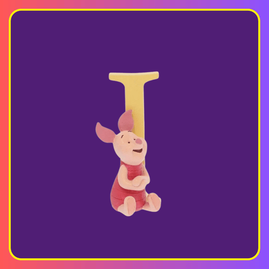 Disney Showcase Alphabet Letter I Piglet Figurine