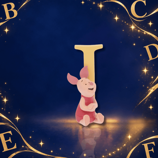 Disney Showcase Alphabet Letter I Piglet Figurine