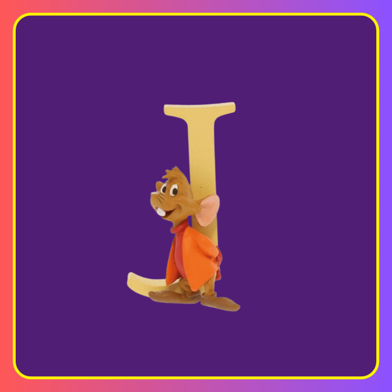 Disney Showcase Alphabet Letter J Jaq Figurine