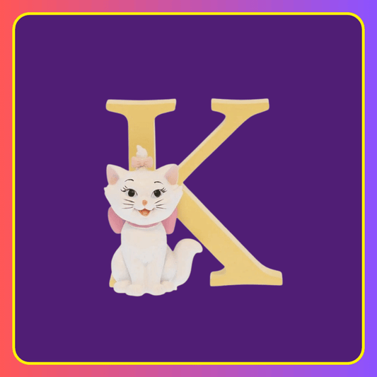 Disney Showcase Alphabet Letter K Marie Aristocats Figurine